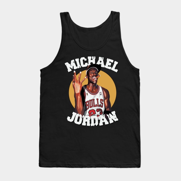 Michael Jordan Aesthetic Tribute 〶 Tank Top by Terahertz'Cloth